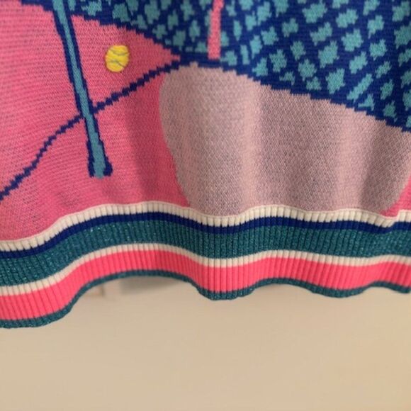 Lilly Pulitzer Vivie Sweater Blue Perfect Match Intarsia Sz S Retail $148 - Picture 5 of 9